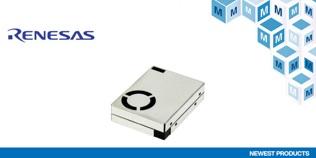 マウザー、Renesas Electronicsの室内空気質モニタリング向け オールインワン型センサモジュールRRH62000の取り扱いを開始