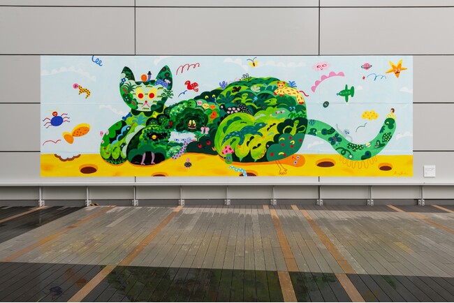 渋谷ヒカリエにて「ヒカリエデッキ　壁面アートプロジェクト」岡田杏里氏による第７弾作品が、本日公開！