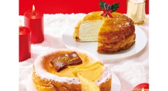 “大好き”をみんなで囲むクリスマス「クリスマスミルクレープ」と「クリスマスベイクドチーズケーキ」ドトールコーヒーショップで11月1日より予約開始