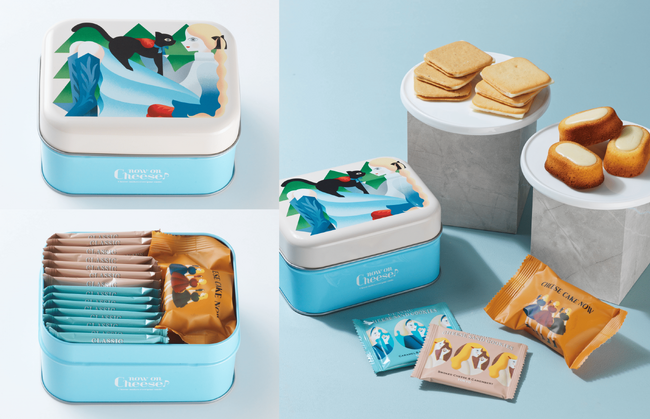 チーズスイーツ専門店「Now on Cheese♪（ナウ オン チーズ）」人気商品を組み合わせた冬季限定デザインギフト缶が数量限定にて初登場！10月24日~東急フードショーエッジ店にて先行販売開始。