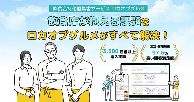 飲食店に特化した集客サービス「ロカオプグルメ」提供開始！