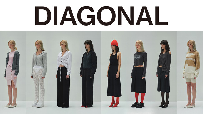 韓国アイドル御用達ブランド「DIAGONAL（ダイアゴナル）」日本初上陸！阪急うめだ本店で10/23（水）～POPUPを開催！