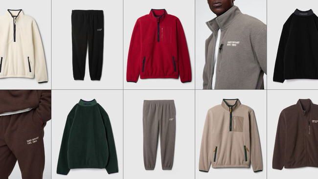 Gap、スポーティーなデザインでレトロなカラーパレットが揃うアークティックフリースコレクションを発売