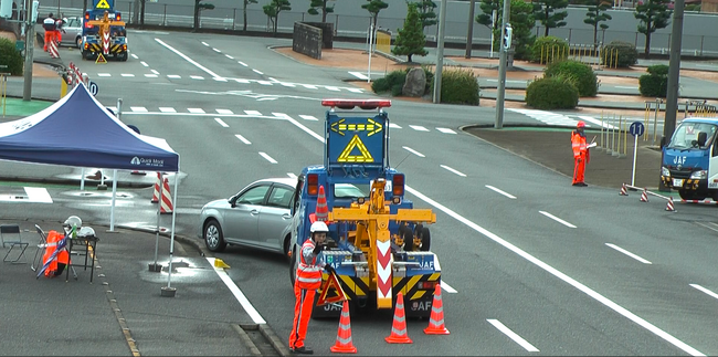 【ＪＡＦ九州】普段見ることができない救援作業、一般初公開！ＪＡＦ九州ロードサービス競技会開催