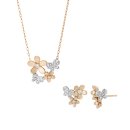 K18PG/Pt950 ダイヤモンド ネックレス、ピアス K18PG/Pt950 ダイヤモンド ネックレス、ピアス