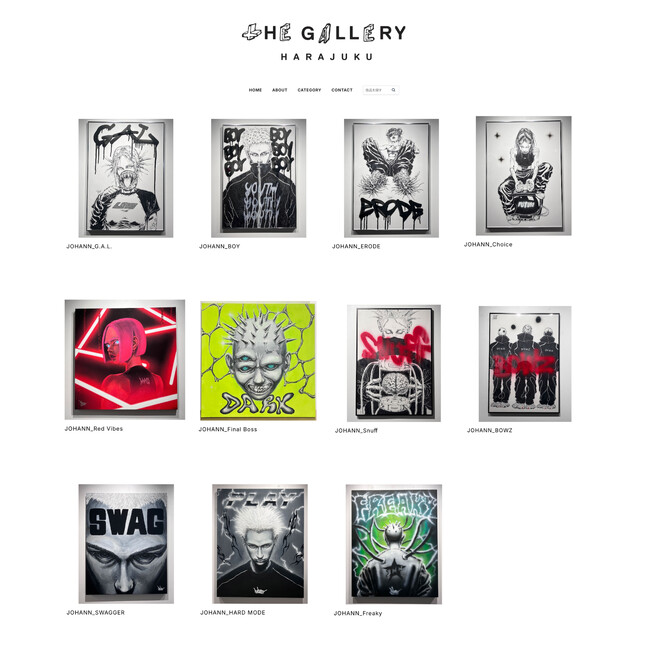 JOHANN SOLO EXHIBITION「PLAY」にて展示中の作品をECサイトにて販売開始！