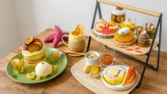 紅はるかのごろっと大学芋パンケーキ色とりどりの秋の味覚がたっぷり！限定メニューの登場！！