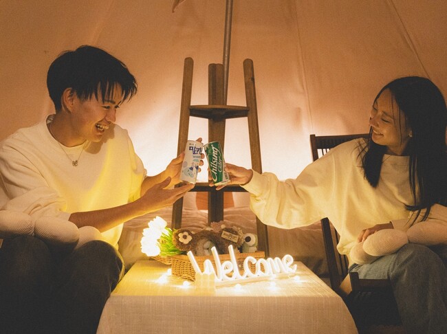 好評の「韓国満喫プラン！ 採って、食べて、撮って、飲んで！ ～おうち韓国をちょっといい場所で」を、10月からTHE FARMグランピングにて販売開始