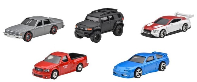 世界No.1のミニカーブランドHot Wheels『ワイルド・スピード』シリーズに登場する車種を忠実に再現した「1987 シェビー カプリス」「トヨタ FJ クルーザー」など全５車種10月下旬より発売