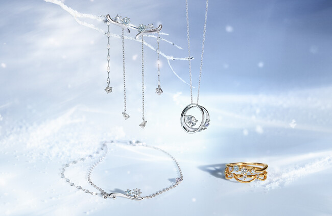 心を癒す冬の雪景色や夜空をジュエリーに　Canal ４℃ の「2024 Winter Collection」