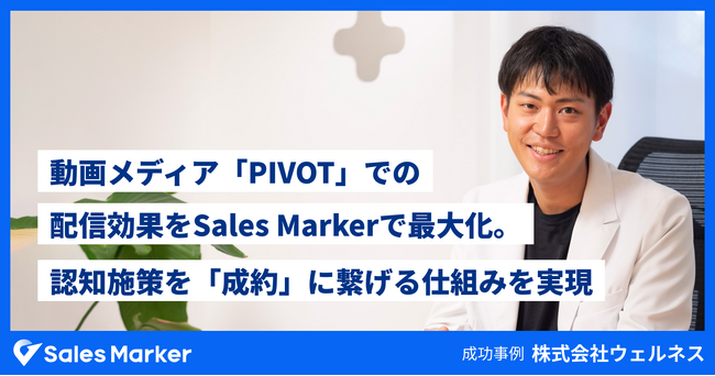株式会社ウェルネス、認知施策を成約まで繋げる仕組みがインテントセールスにより実現