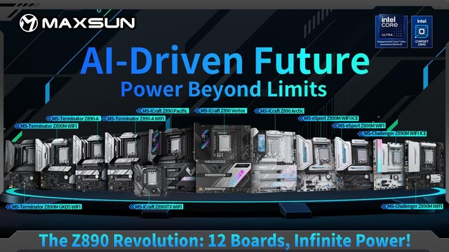 【MAXSUN】最新のZ890シリーズ・マザーボード12モデルを発表！