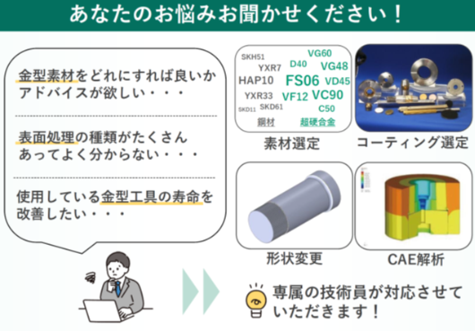 JIMTOF2024（第32回日本国際工作機械見本市）にて、「金型工具お悩み相談コーナー」を開設