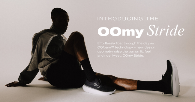 リカバリーフットウェアのパイオニア OOFOS(R)(ウーフォス)より、革新的なOOmy Strideが新登場！