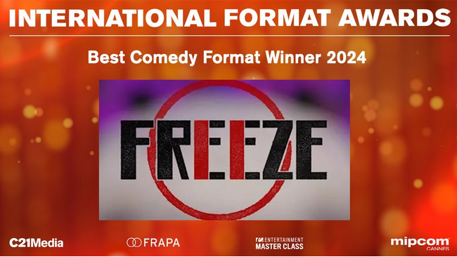 世界最大のコンテンツマーケットMIPCOM CANNES 2024　「FREEZE」がベストコメディフォーマット賞を受賞！