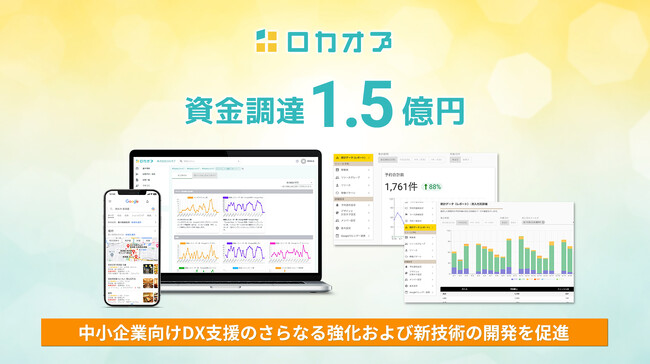 株式会社ロカオプ、事業拡大に向けた約1.5億円の資金調達を実施
