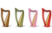 人気を集める15弦の小型ハープ「クリスハープ」から新色4色が11月1日(金)より銀座十字屋ほか全国の楽器店で発売