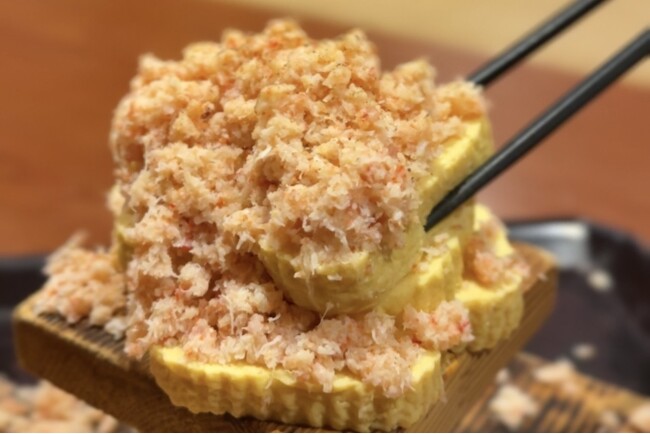 ”かに”倍量キャンペーン開催！にほんいち名物料理「かにぶっかけ出巻玉子」が期間限定でバージョンアップ！【北海道海鮮 にほんいち 本町店】