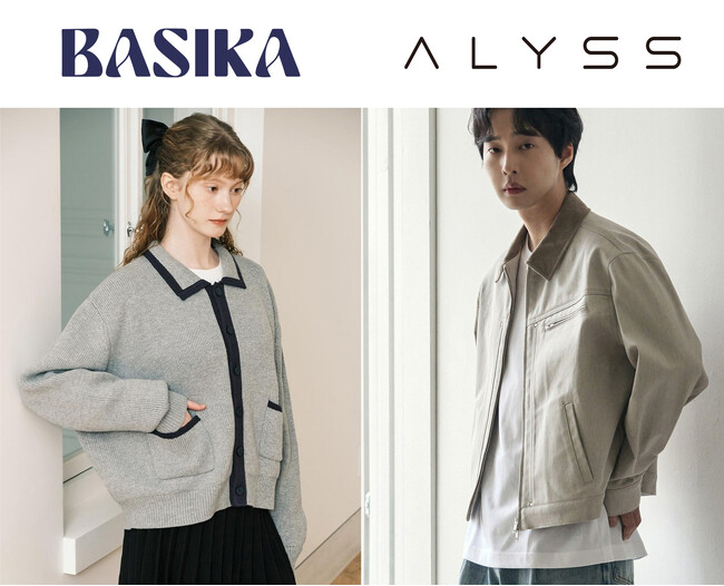 韓国発のアパレルブランドニットが人気の「BASIKA（バシカ）」、韓国ファッションYouTuber オ・ジョンギュとのコラボが話題の「ALYSS(アリス)」が日本初上陸！