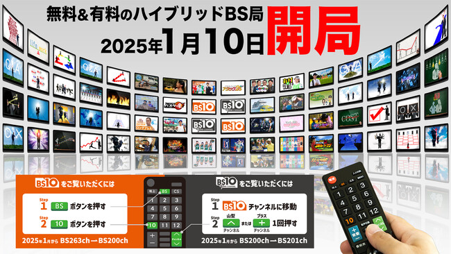 「BS10(ビーエステン)」、開局日決定!