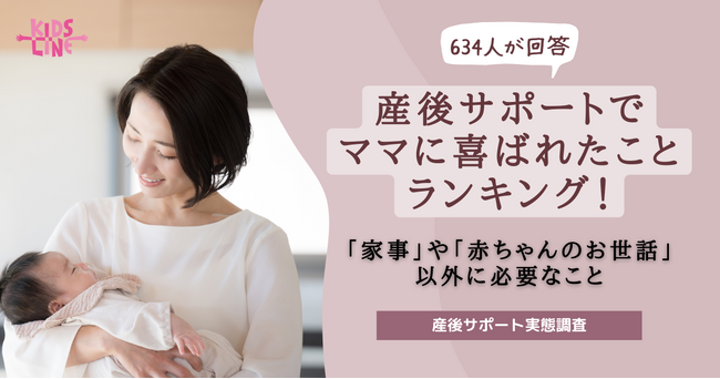 産後サポートで“ママに喜ばれたこと”ランキング！「家事」や「赤ちゃんのお世話」以外に必要なこととは？〈634人が回答〉【産後サポート実態調査】