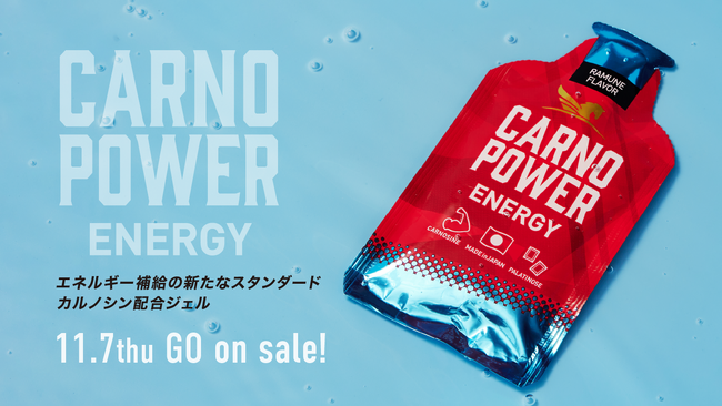筋持久力に最適なサプリメント【カルノパワー】より、カルノシン＆パラチノース(R)配合のエネルギー補給ジェルがパッケージをリニューアルして登場！