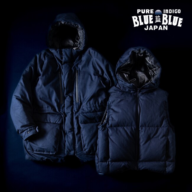 〈BLUE BLUE JAPAN〉から、リサイクルダウンを使用したM51モチーフのスタンダードなジャケットと、シンプルなフードベストが登場