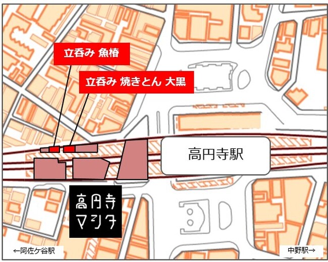 高円寺マシタに“立呑み 焼きとん 大黒” “立吞み 魚椿”の２店舗が同時オープン！