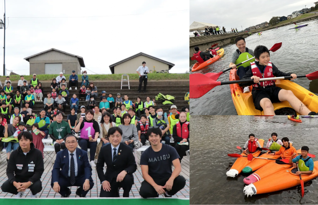オリンピックメダリスト羽根田卓也選手とあわら市でカヌー体験、大成功！こどもたちが笑顔で水上の大冒険
