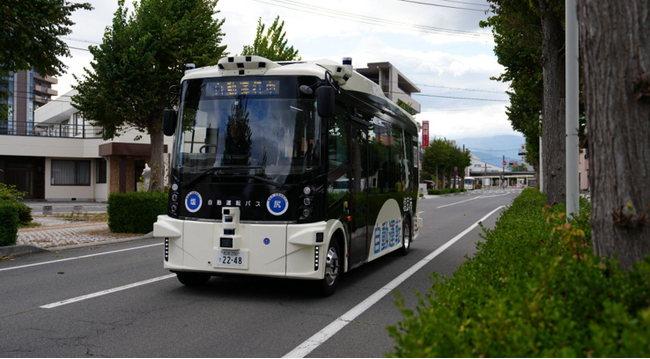 当社販売の「Minibus（ミニバス）」が長野県塩尻市において一般道における自動運転レベル4の認可を取得いたしました