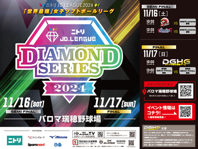 ニトリJD.LEAGUE 2024　プレーオフJDリーグ×東急電鉄コラボ企画がつなぐ“川崎市等々力発→新横浜経由→名古屋行き”切符&優勝を賭けた戦いダイヤモンドシリーズ
