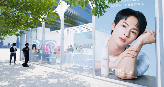 [LANEIGE]原宿にBTS JINのBIGビジュアル登場！POP UP STORE “CREAM SKIN LAB”が@cosme TOKYOで11月20日~11月26日 の期間限定OPEN