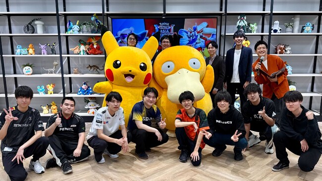 『Pokemon UNITE（ポケモンユナイト）』ACL日本リーグの組み合わせ抽選会にピカチュウ・コダックが応援に登場！