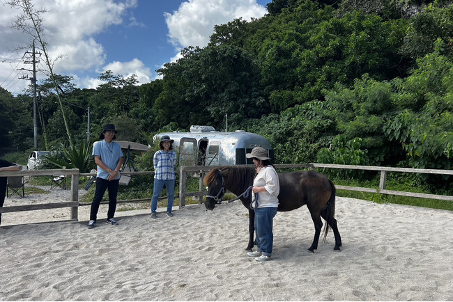 ワンネス財団とYeeYが沖縄県で運営するホースセッション施設「百名馬場」で特別支援学校教諭を対象にした特別講座を開講しました。