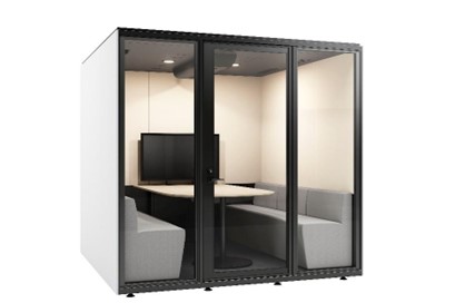 ワークブース「TELECUBE by OKAMURA」シリーズの新サイズ　4～6人で使用できる多人数用を発売