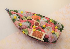 【魚の北辰】「新春 舟造り」イメージ 【魚の北辰】「新春 舟造り」イメージ