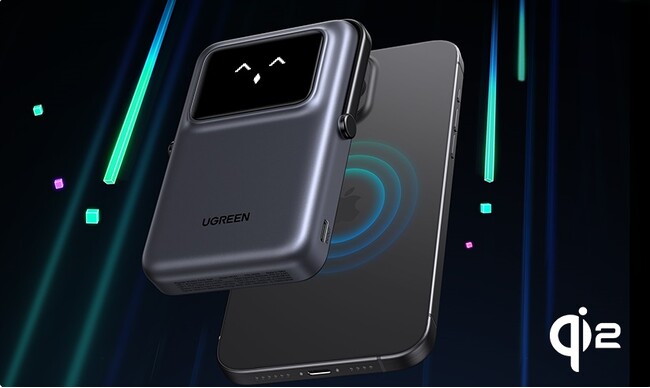 【機能性を兼ね備えた“かわいい”モバイルバッテリーが登場】表情で充電状況を教えてくれる？ 「UGREEN Uno」シリーズよりマグネット式で手軽・10000mAhの大容量モバイルバッテリーが登場