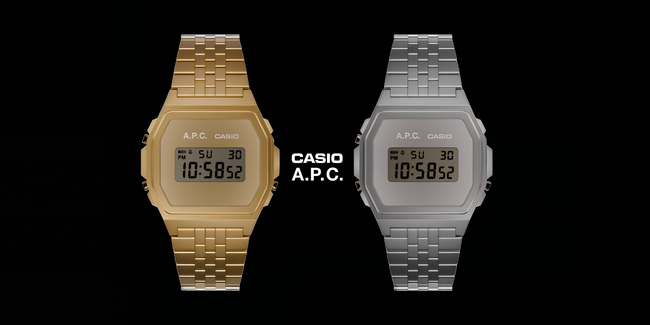 ＜A.P.C.＞A.P.C. CASIOコラボレーションモデル　11月8日より発売