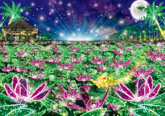 東南植物楽園　沖縄南国イルミネーション2年連続全国第2位!