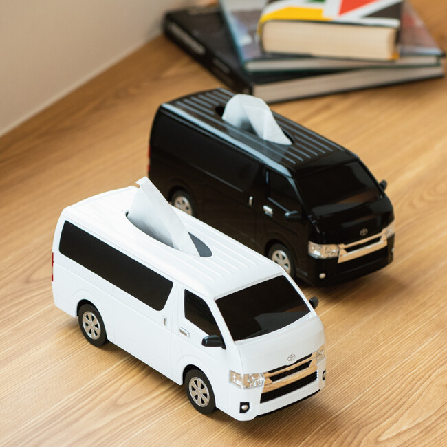 『まるでミニカー！』ハイエース型ティッシュケースが成田空港で販売開始