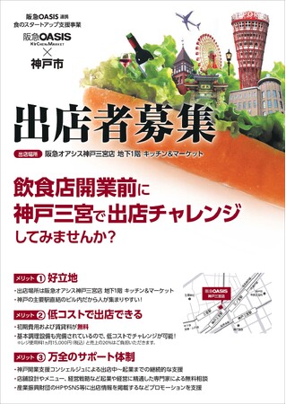神戸で飲食店の出店にチャレンジしてみませんか？