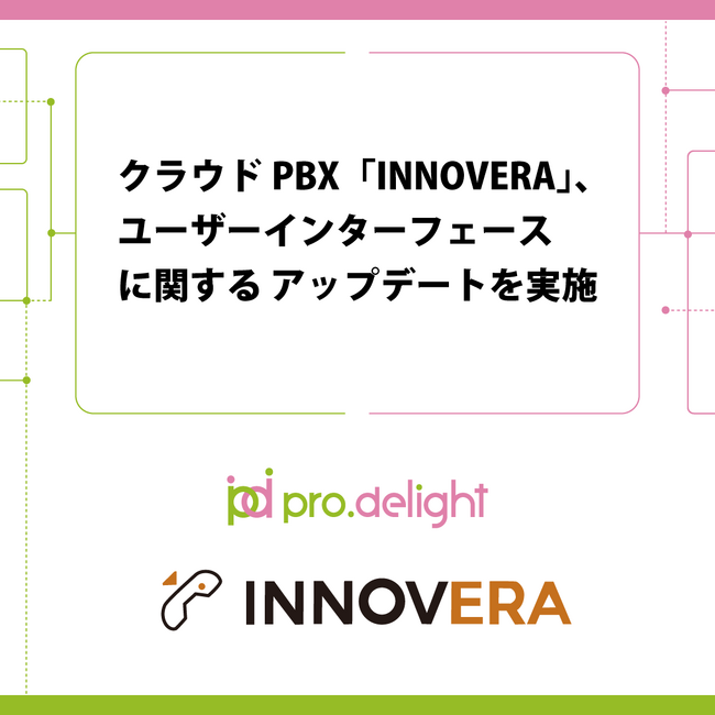 クラウドPBX「INNOVERA」、ユーザーインターフェースに関する アップデートを実施