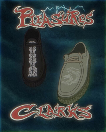 クラークスがLAを拠点とするライフスタイルブランド『PLEASURES』とのコラボレーションを発表