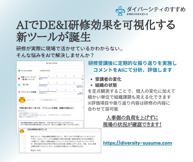 株式会社Colorida Style、日本初のダイバーシティ＆インクルージョン研修振り返りツールを開発