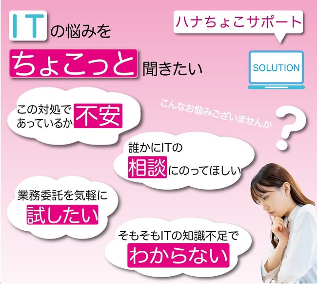 中小企業の情報システム担当者へ！「ハナちょこサポート」でITの悩みを解決　株式会社ハナパートナー