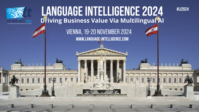 八楽株式会社、ウィーンで開催の「LANGUAGE INTELLIGENCE 2024」にゴールドパートナーとして協賛