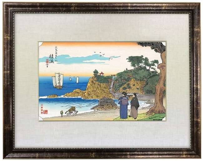 坂本龍馬、桂浜に立つ-龍馬浮世絵プロジェクトスピンオフ企画で再現！郷里土佐の美しい桂浜で大海に思いを馳せる龍馬の姿が浮世絵で今再び