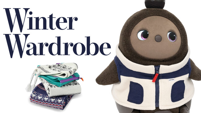 『LOVOTウェア』から冬を楽しむアイテムが登場！ ジャガード織の帽子やマフラー、フリースベストが11月15日(金)より発売！