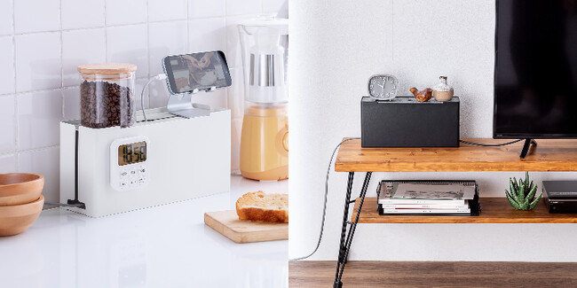 見た目スッキリ！ケーブル類の「ごちゃごちゃ」を隠して整えるスチール製のケーブルボックスを11月12日に発売