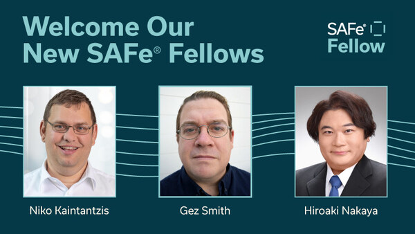 Scaled Agile、SAFe(R) フェロープログラムに日本人を含むソートリーダー3名をフェローとして新たに任命